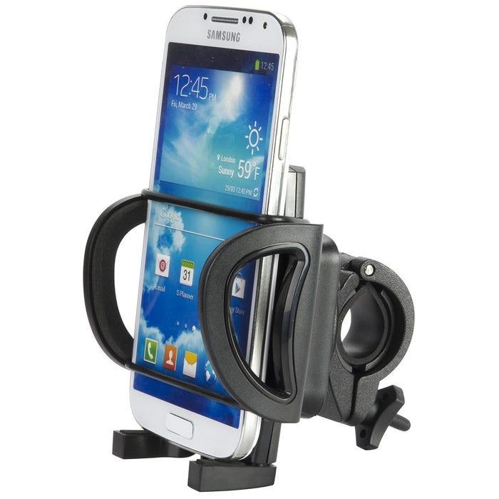 Bike Phone Mount isolated Bike Phone Mount with iphone in holder