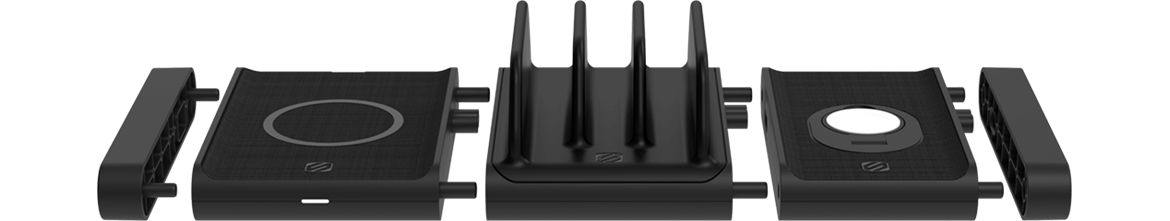 modular charging system open black modular charging system separated